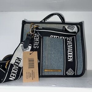 SOLD Steve Madden Denim Two-Way Shoulder/Crossbody Bag